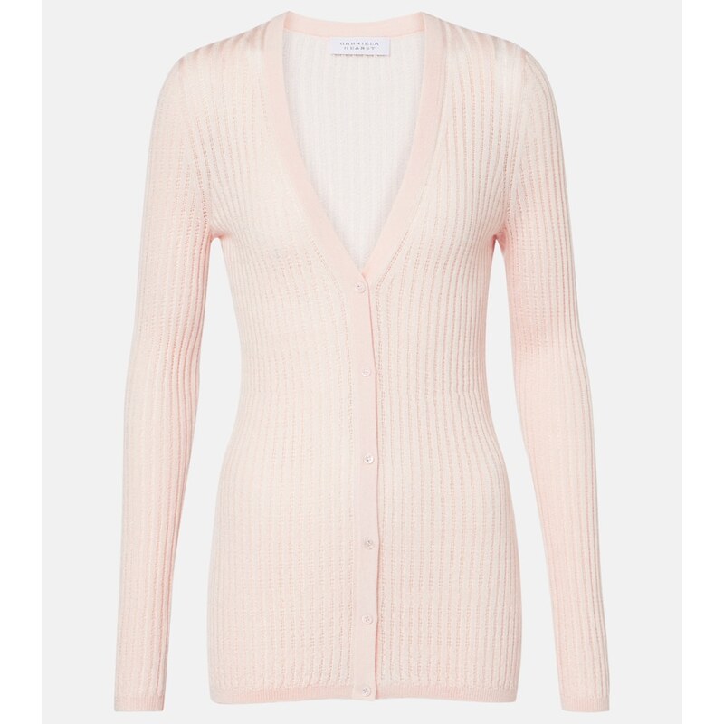 Gabriela Hearst Emma pointelle cashmere and silk cardigan