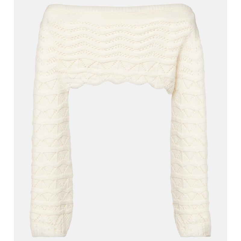 Bananhot Helena striped crochet crop top