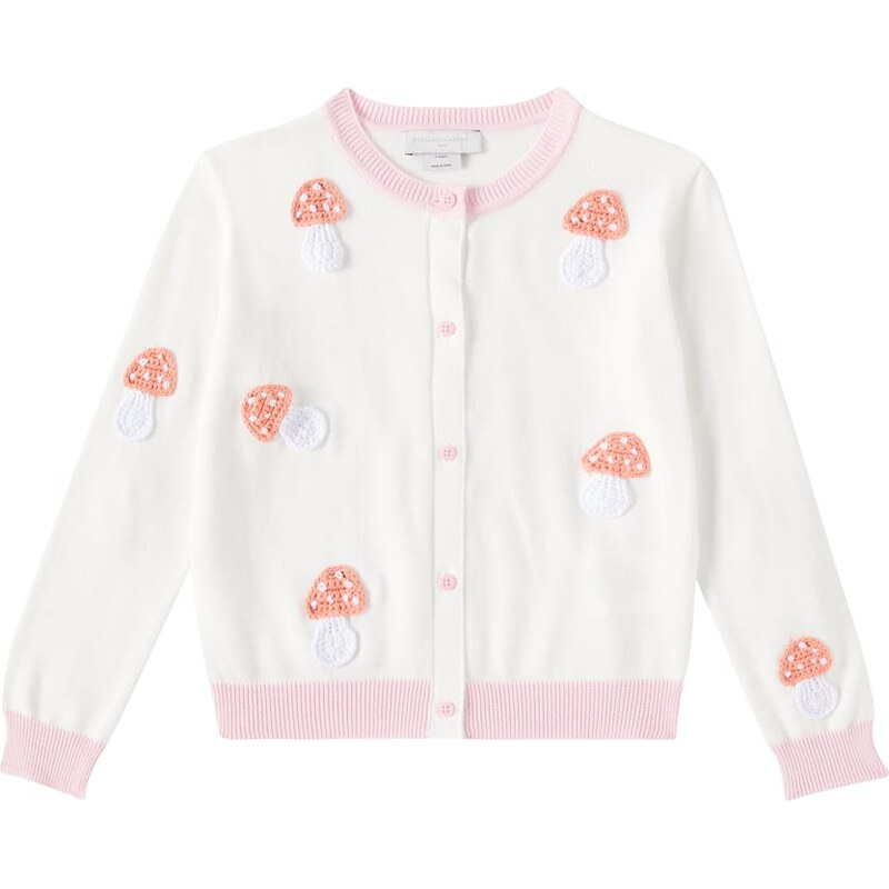 Stella McCartney Kids Crochet patch-appliquÃ cotton cardigan