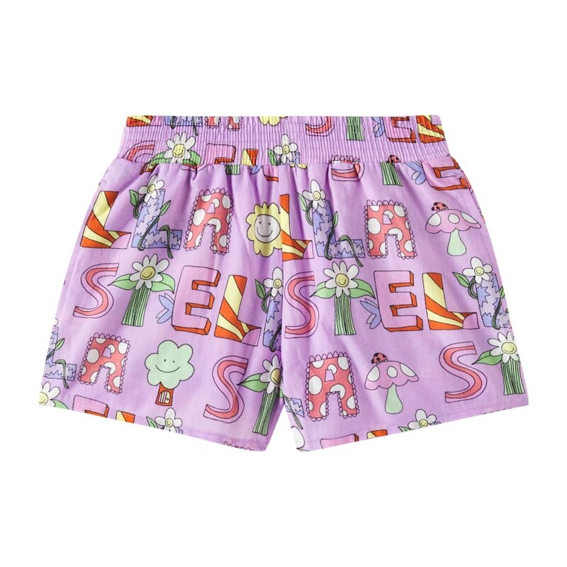 Stella McCartney Kids Logo cotton shorts
