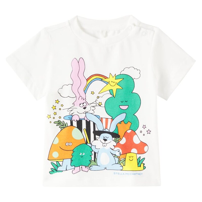 Stella McCartney Kids Printed cotton jersey T-shirt