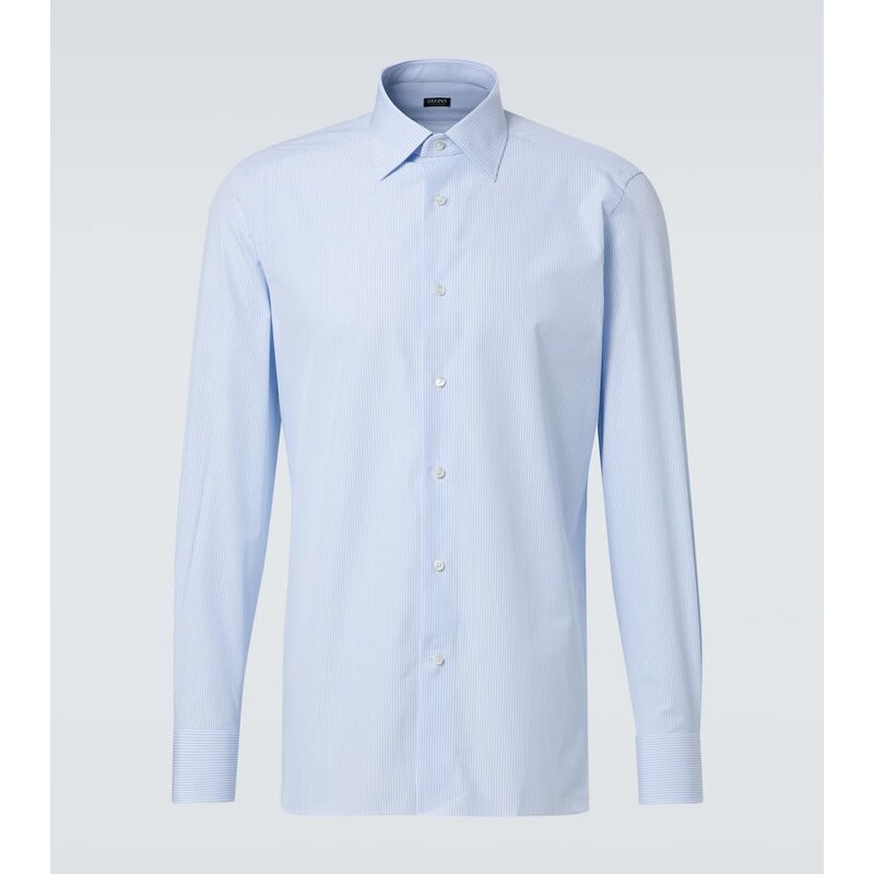 Zegna Striped cotton shirt