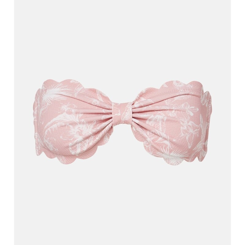 Marysia Antibes floral bandeau bikini top