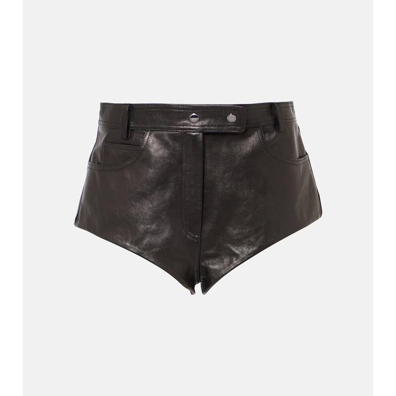 Magda Butrym High-rise leather shorts