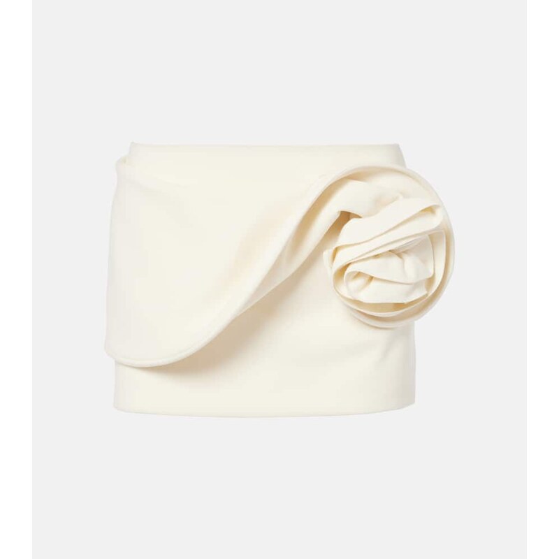 Magda Butrym Low-rise floral-appliquÃ miniskirt