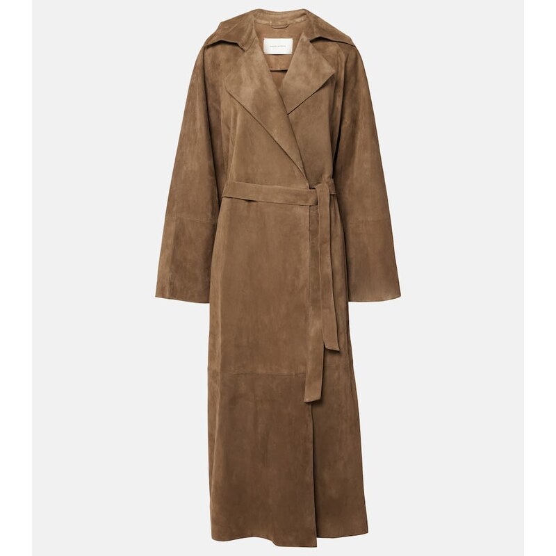 Dámský kabát Magda Butrym z kůže v barvě beige