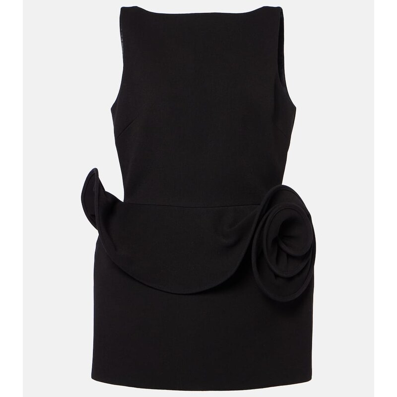 Magda Butrym Floral-appliquÃ ruffled minidress
