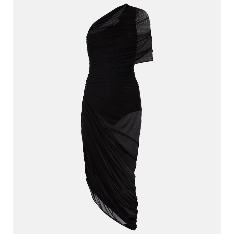 Magda Butrym One-shoulder ruched midi dress