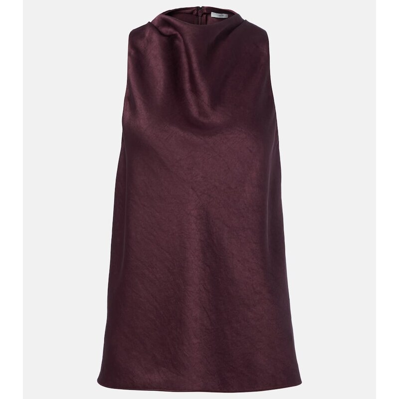 Vince Draped satin top