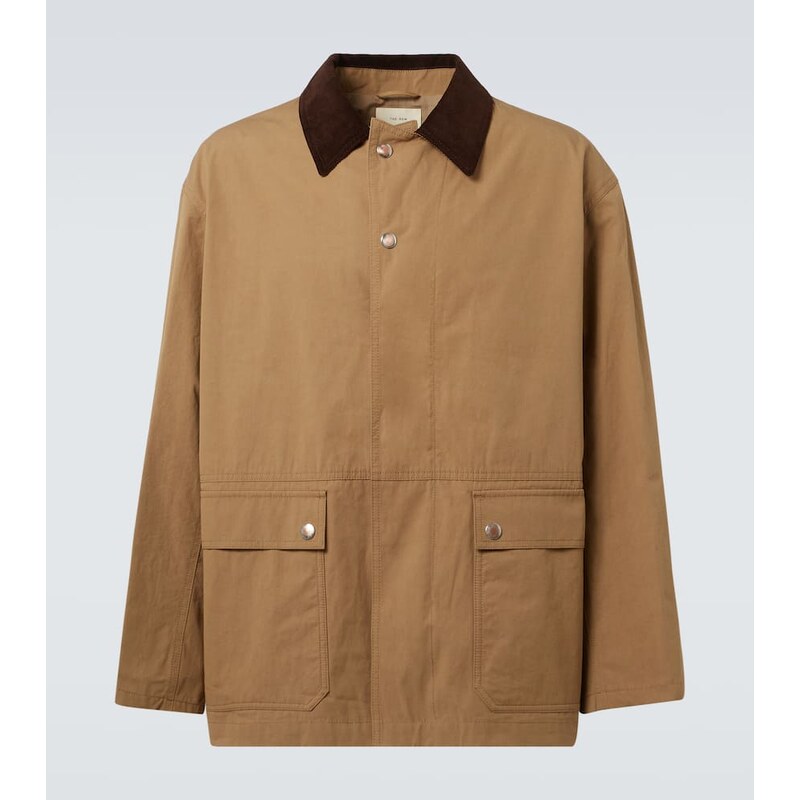 The Row Frank corduroy-trimmed cotton jacket