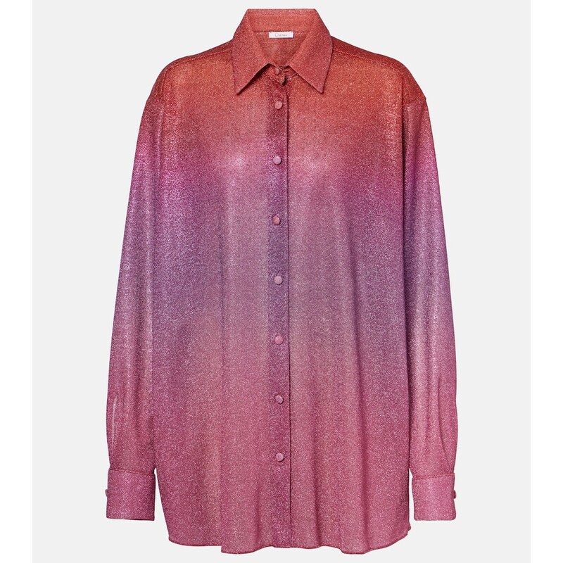 Oséree Lumière lamé shirt
