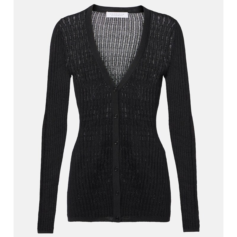 Gabriela Hearst Emma pointelle cashmere and silk cardigan