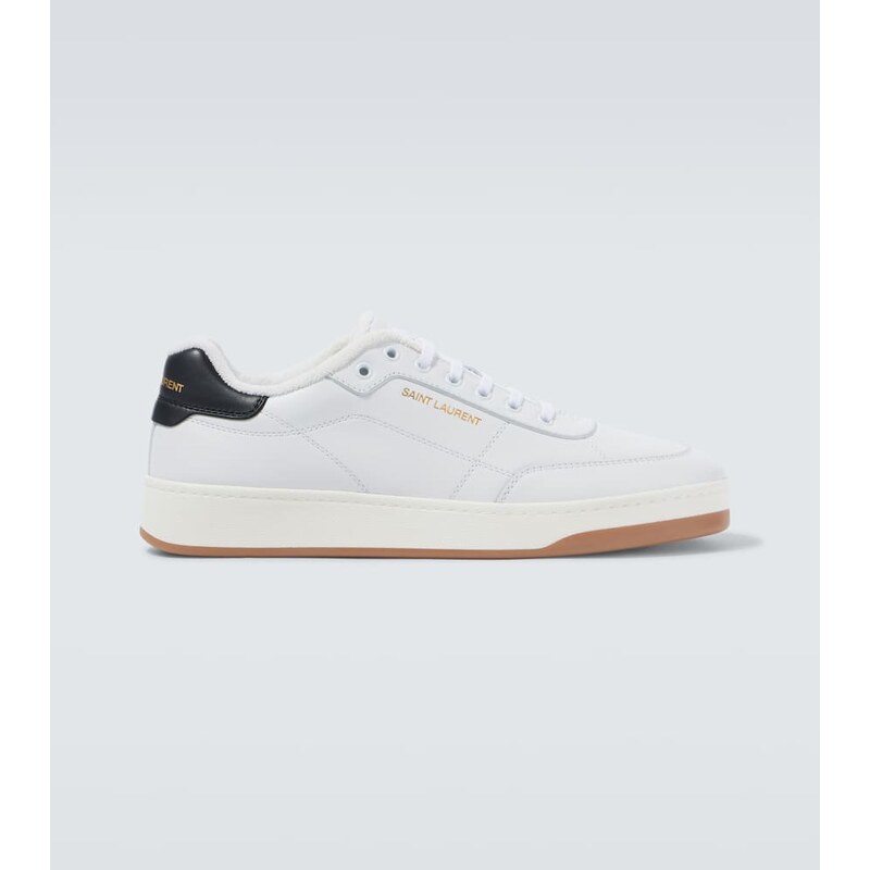 Saint Laurent SL/61 logo leather low-top sneakers