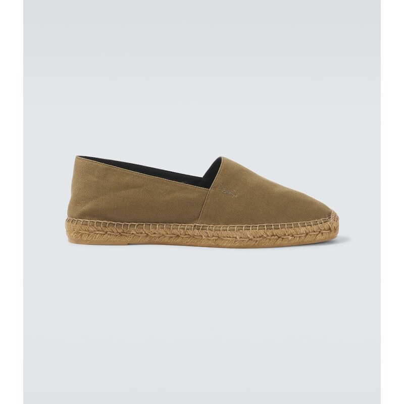Pánské espadrilky Saint Laurent Cassandre v zelené barvě