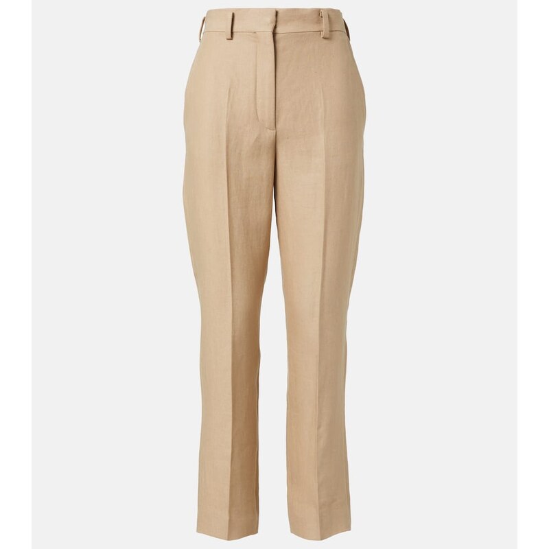 Loro Piana Neo Derk linen crÃªpe straight pants