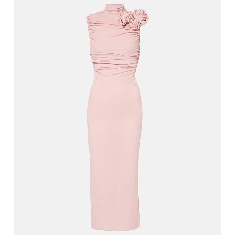 Magda Butrym Ruched silk-blend midi dress