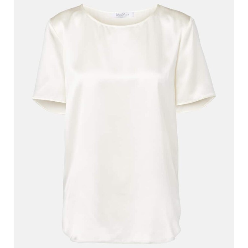 Max Mara Dida silk satin T-shirt