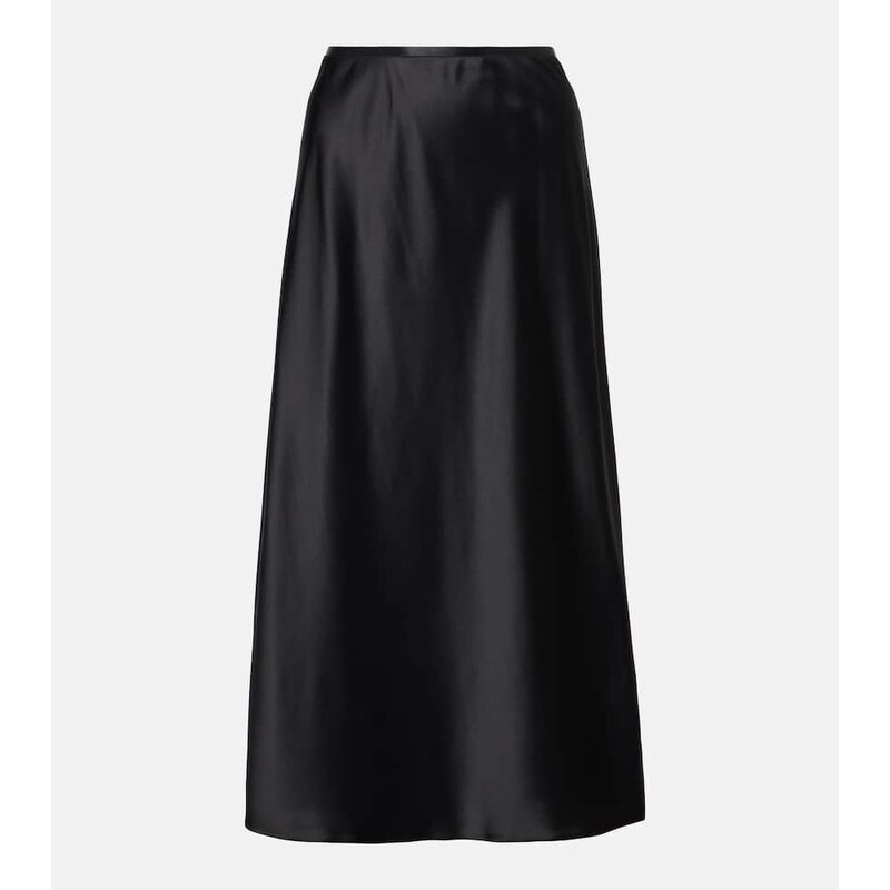 Max Mara Carnet silk satin midi skirt