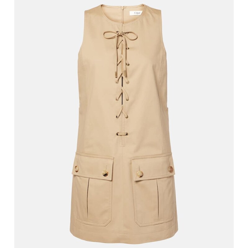 Chloe ChloÃ Cotton satin minidress