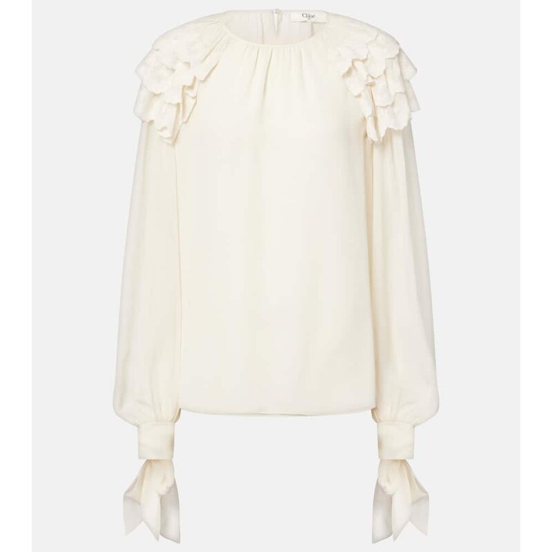Chloe ChloÃ Ruffled silk blouse
