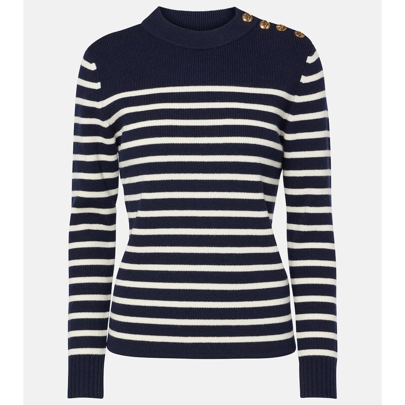 Chloe ChloÃ Striped wool and cashmere sweater