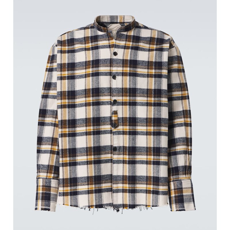 Greg Lauren Plaid cotton shirt
