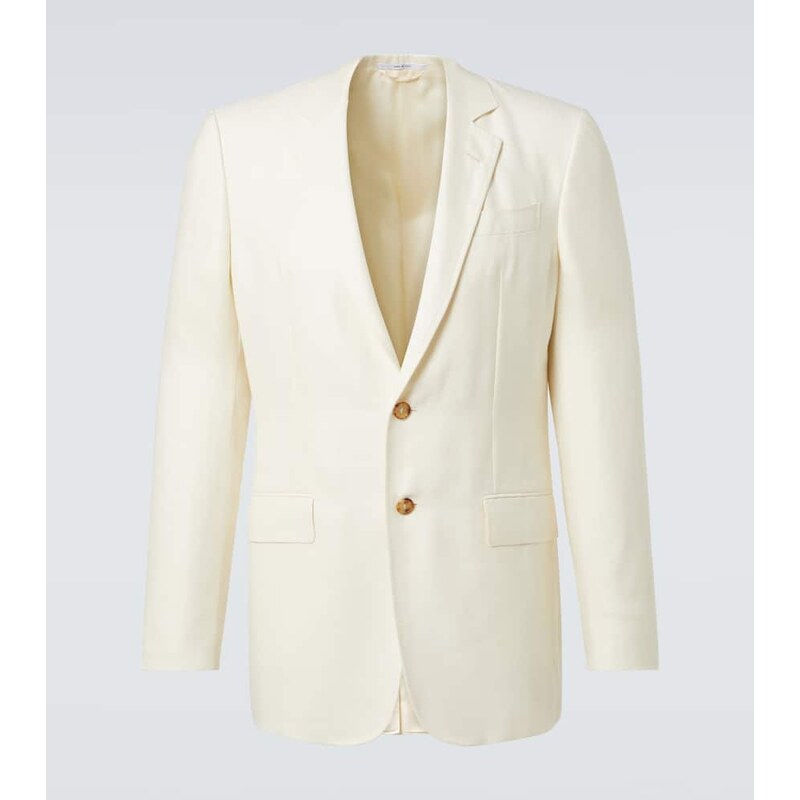Gabriela Hearst Wool, silk, and linen suit jacket