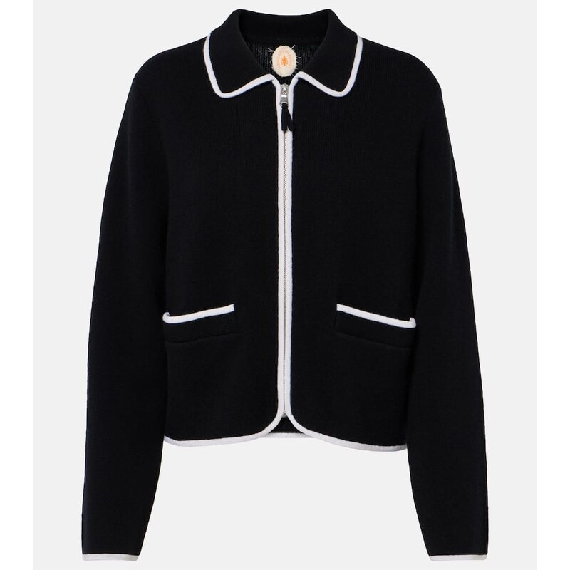 Jardin des Orangers Wool and cashmere zip-up sweater