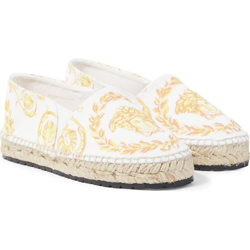 Versace Kids Medusa printed espadrilles