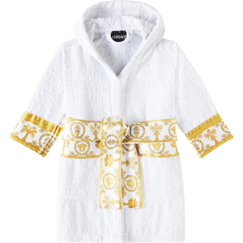 Versace Kids Baroque bathrobe
