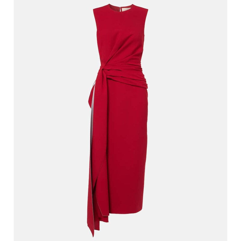 Roksanda Elham draped crÃªpe midi dress