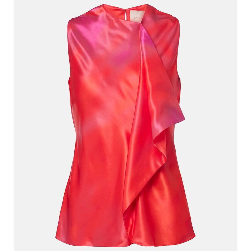 Roksanda Kiara printed draped top