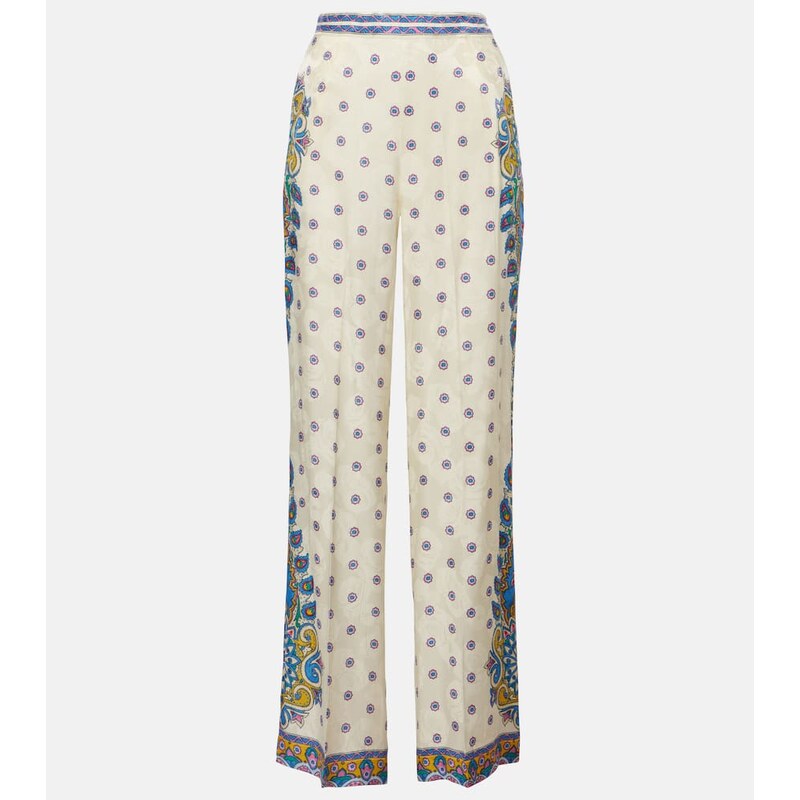 Dámské elegantní kalhoty Etro v barvě Panna+Panna+Uwhite