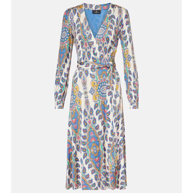 Etro Šaty s tiskem na bílé bázi