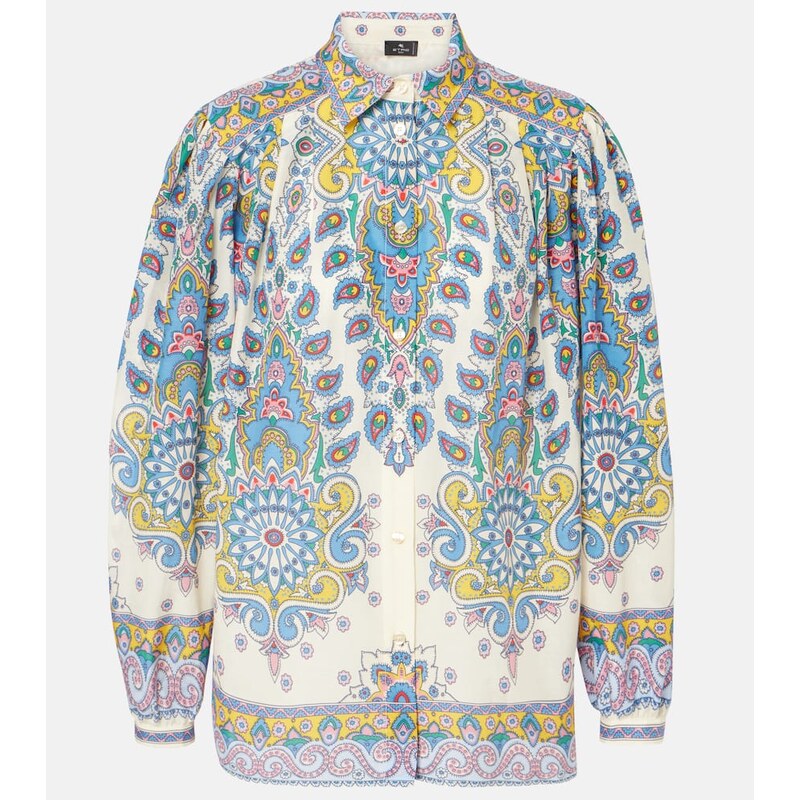 Etro Paisley cotton and silk shirt