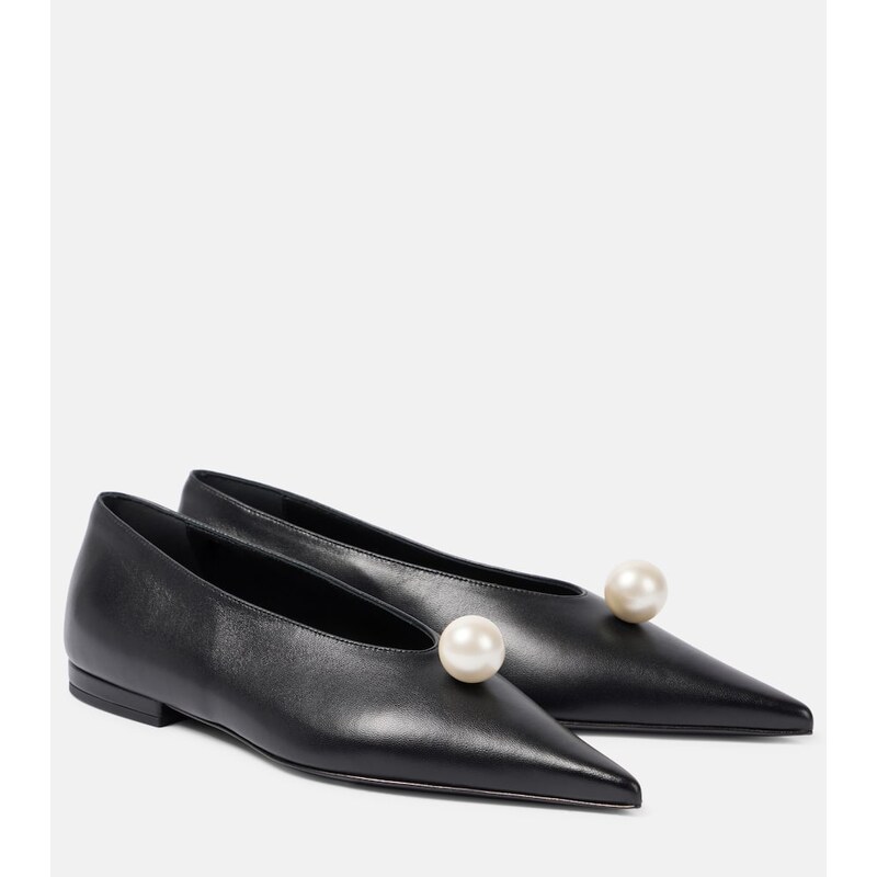 Magda Butrym Embellished leather ballet flats
