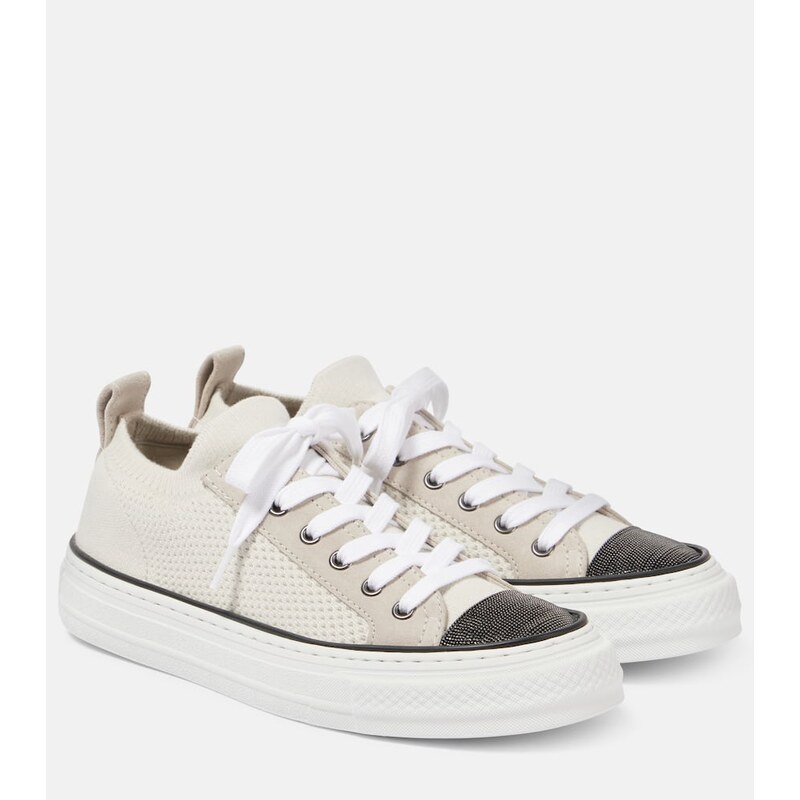 Brunello Cucinelli Knitted slip-on sneakers
