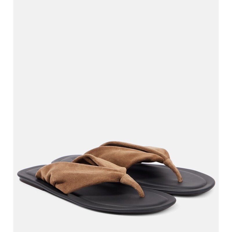 Brunello Cucinelli Suede thong sandals