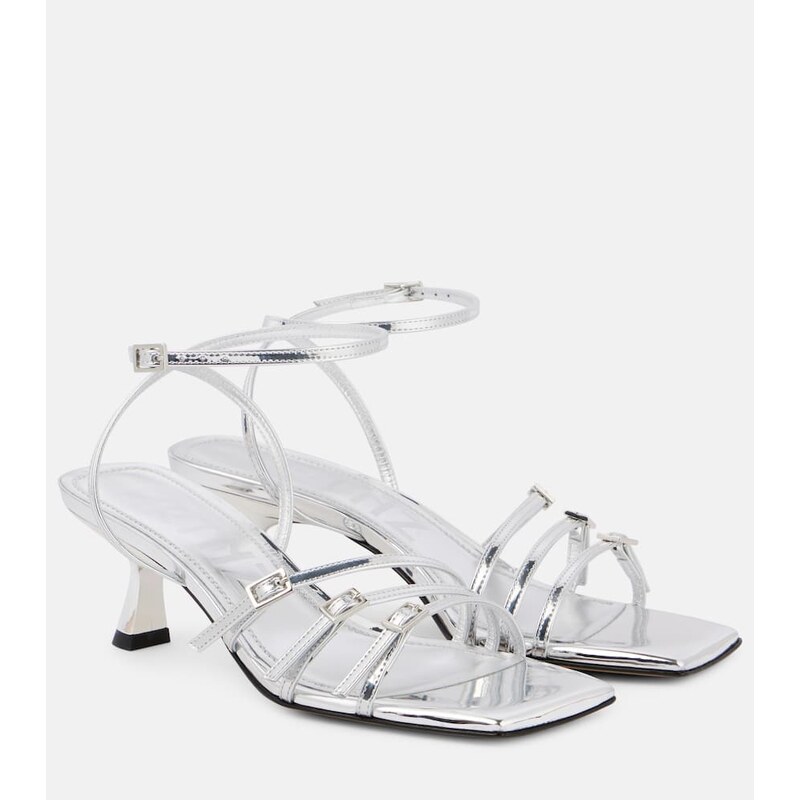 Souliers Martinez Teresa 60 metallic leather sandals