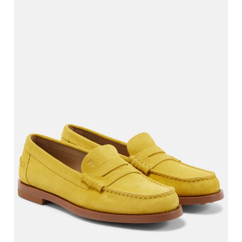 Tods Suede penny loafers