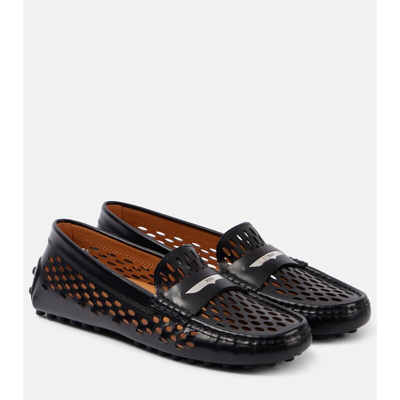 Tods Gommino cutout leather driving shoes
