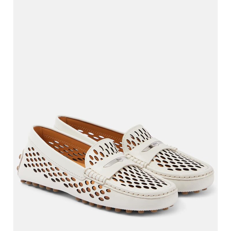Tods Gommino cutout leather driving shoes