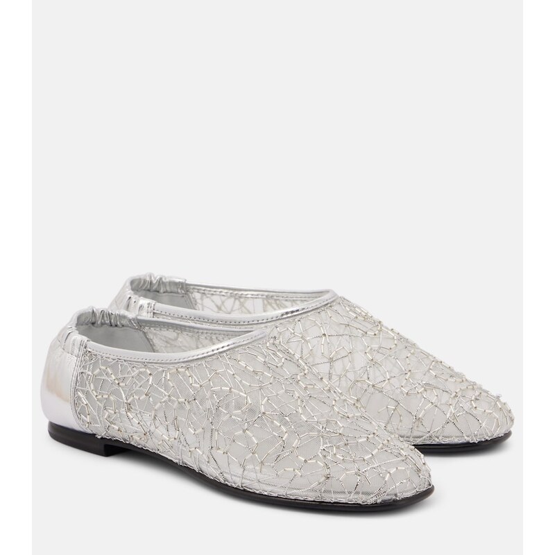 Simkhai Eden metallic lace ballet flats