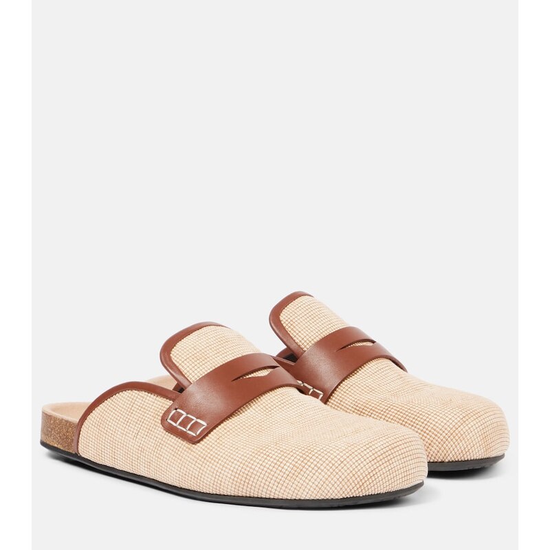 JW Anderson Leather-trimmed mules