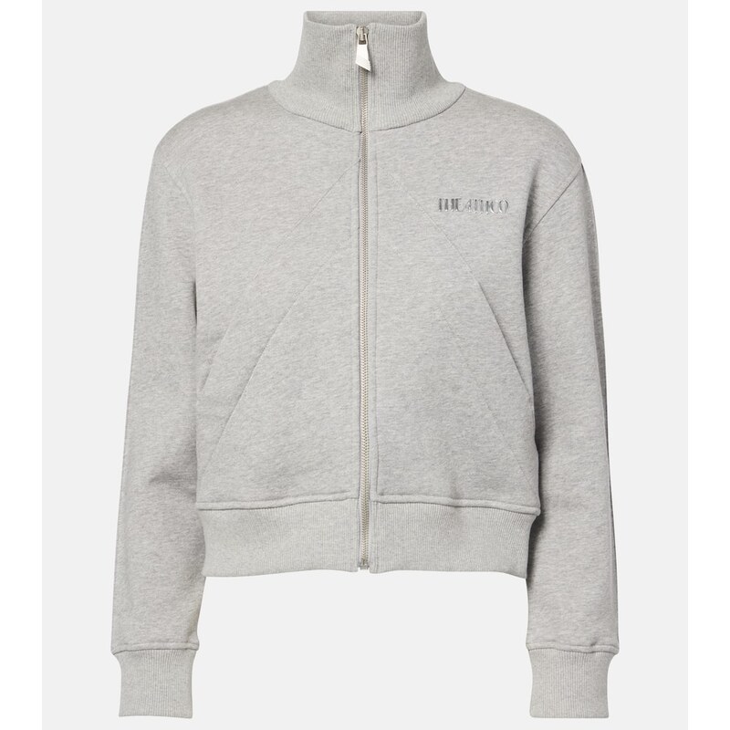 The Attico Cotton fleece track jacket