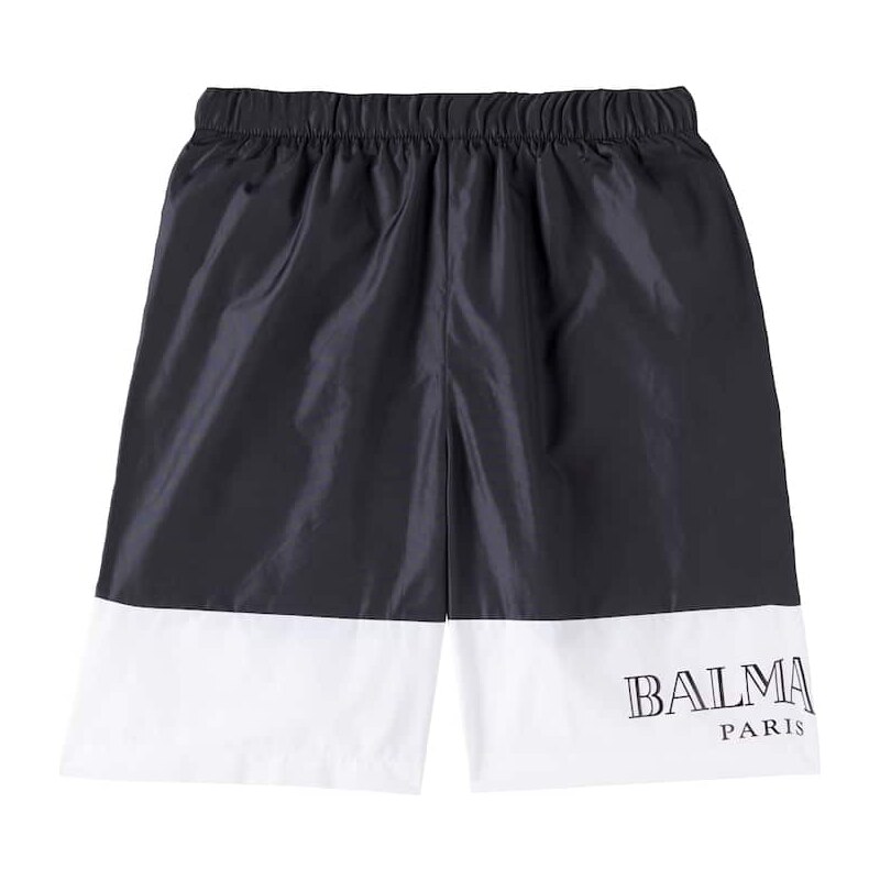 Balmain Kids Printed swim trunks