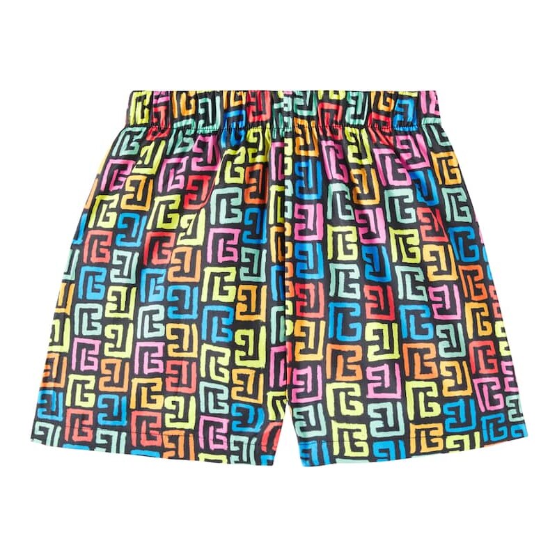 Balmain Kids Printed swim trunks