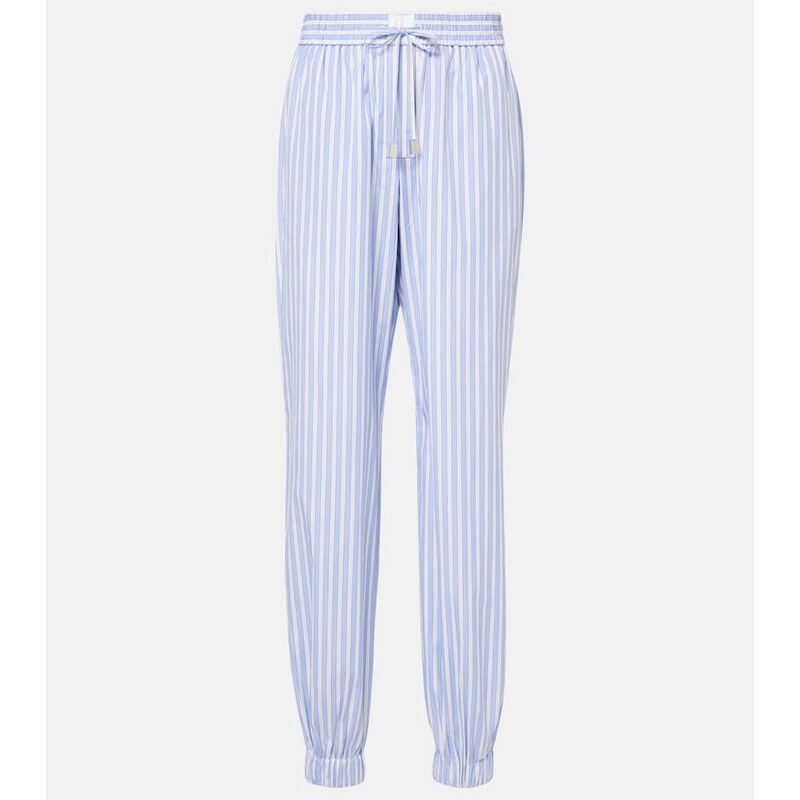 The Attico Striped cotton pajama pants