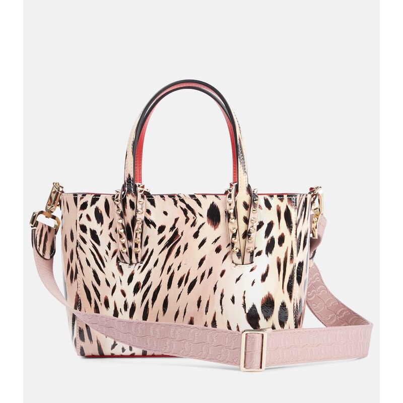 Christian Louboutin Cabata Mini leopard-print leather tote bag