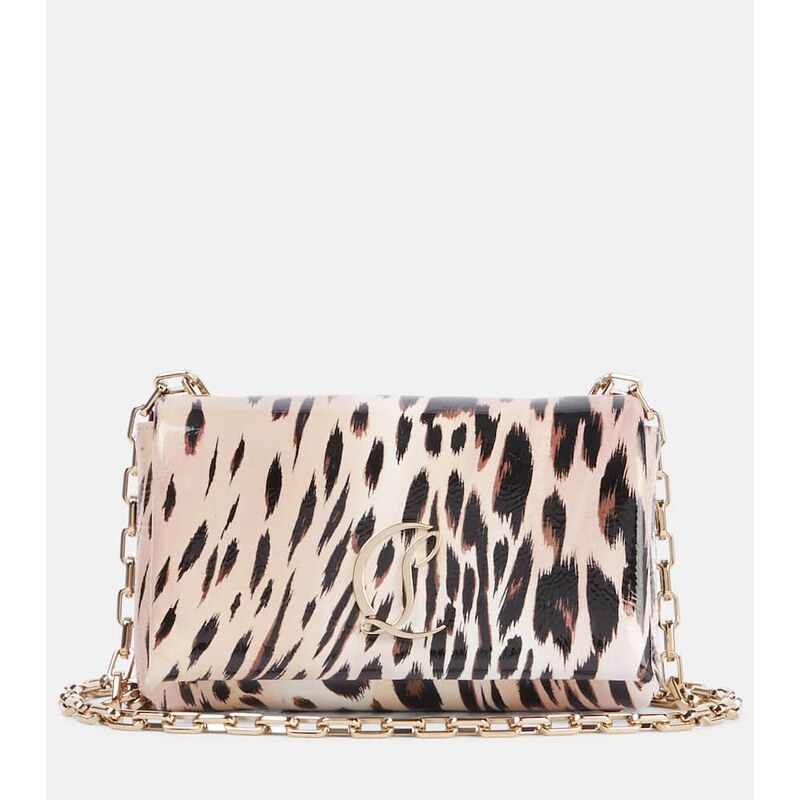 Christian Louboutin Loubi54 printed leather clutch